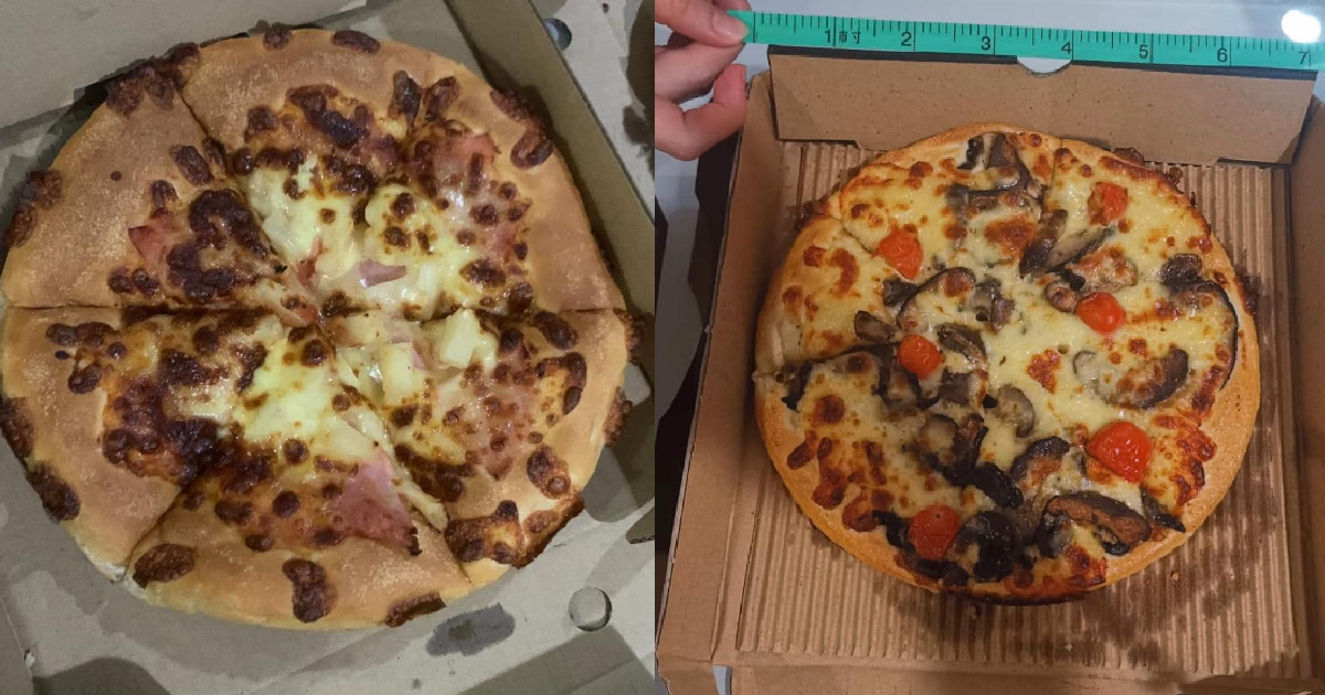 Customer Angry After Pizza Hut Give Them Pathetic Personal Size Pizza As Regular