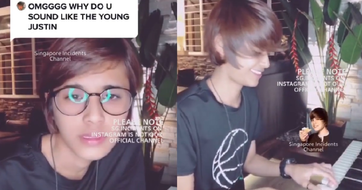 S’POREAN GIRL SINGING SOUNDS EXACTLY LIKE A YOUNG JUSTIN BIEBER