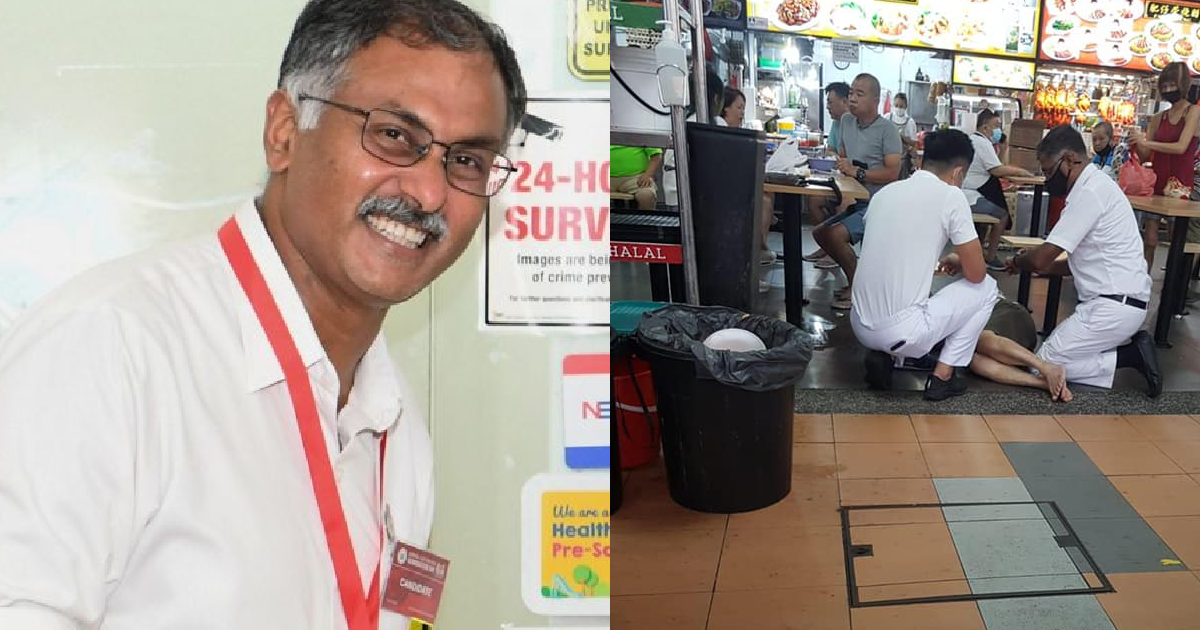 HEROIC MP MURALI COMES TO AID OF ELDERLY MAN AFTER HE FAINTS AT BUKIT BATOK