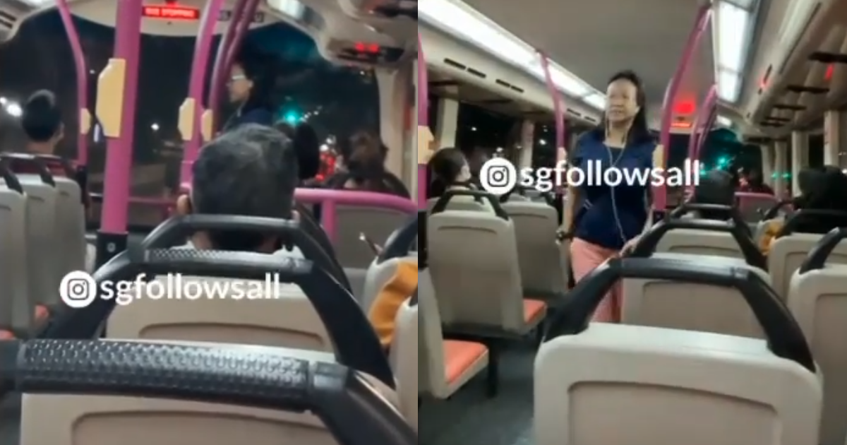 CRAZY AUNTIE SCOLD SLUT & MOTHERPARKER ON SBS BUS. SAY WILL GIVE U ATTENTION