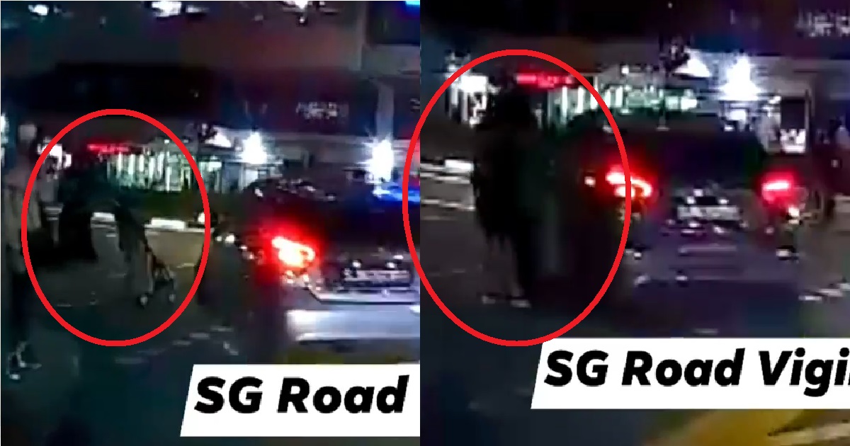 MERCEDES DRIVER RUNS OVER WOMAN’S STROLLER WITH BABY INSIDE AND DRIVES AWAY