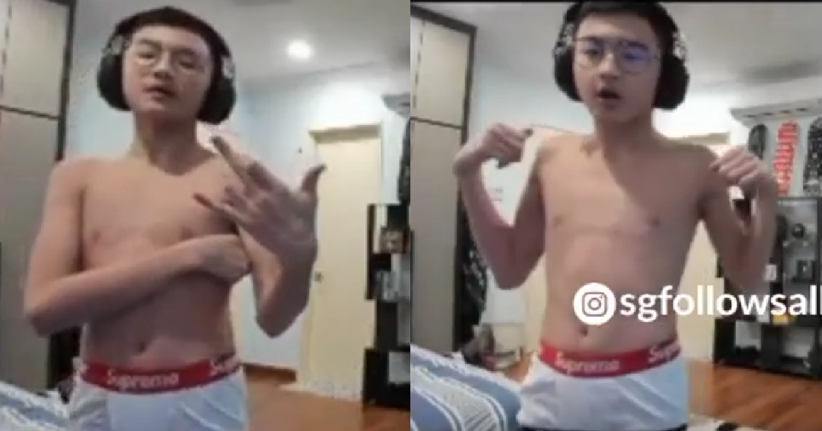 YP SHOWS LOYALTY TO 369 GANG BY SHOWING GANGSIGN & CHANT POEM IN HIS SUPREME BOXERS