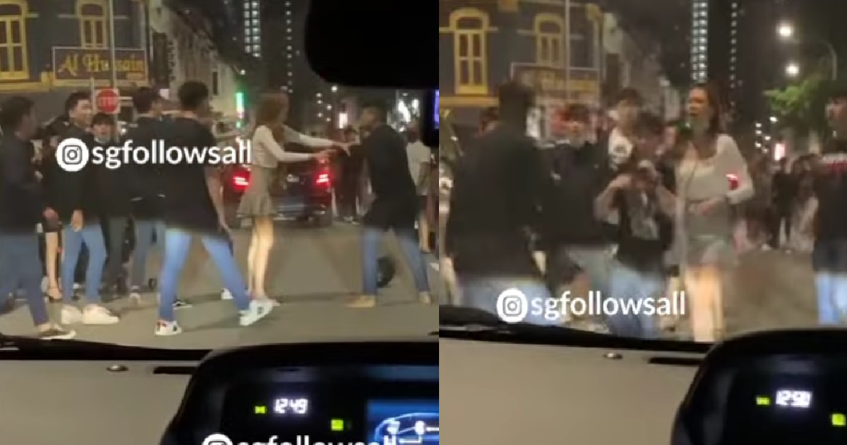HUGE FIGHT AT LITTLE INDIA, AH BENG SOLO FIGHT 7 PEOPLE, MAKE IP MAN PROUD