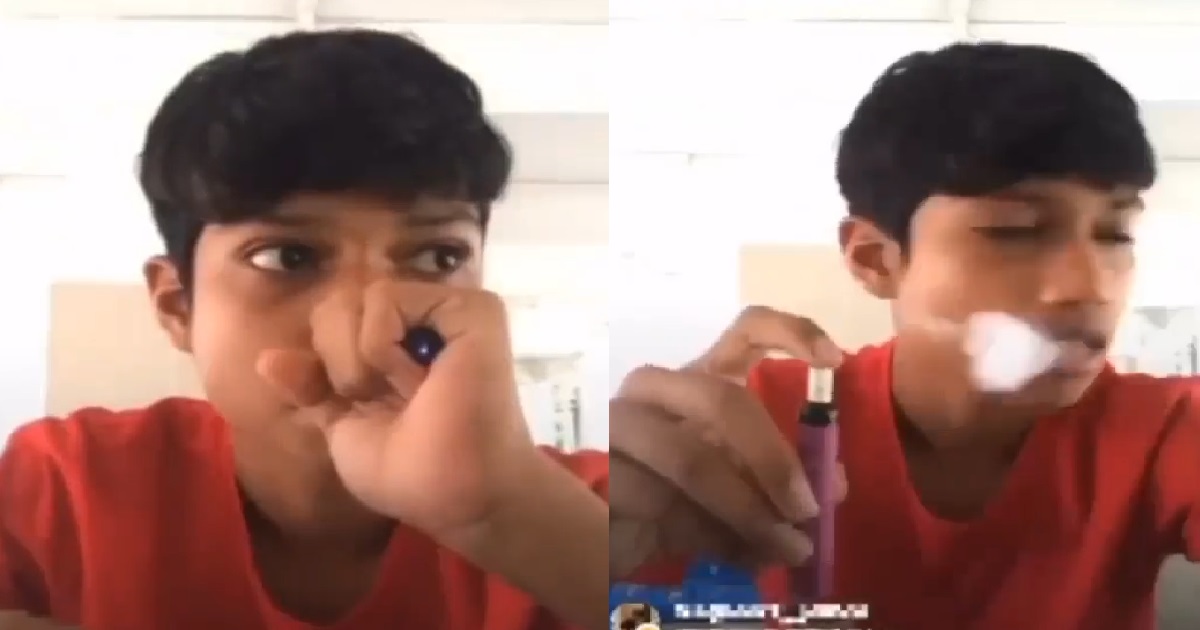 YP LIVE-STREAMS HIMSELF VAPING IN PUBLIC, TRIES TO HIDE VAPE INSIDE HIS PALM
