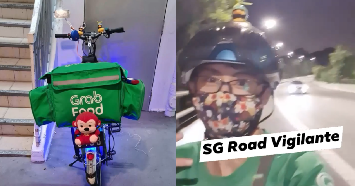 YP GRABFOOD RIDER HAO LIAN & POST ONLINE THAT HE RIDE ON KJE EXPRESSWAY