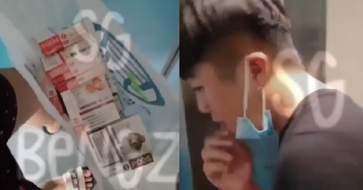 YOUNG PUNK SHOWS OFF HIS PURCHASE OF 26 BOXES OF VAPE PODS: “RICH GUY LEH”