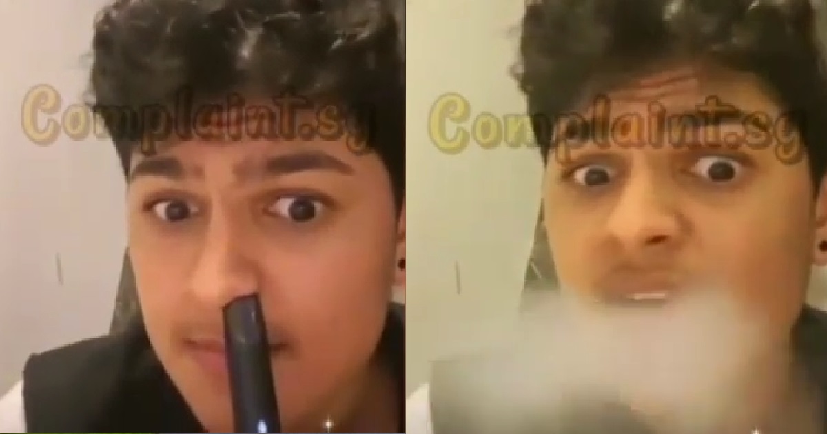 YOUNG PUNK WANTS TO SHOW YOU HOW HE CLEAR HIS BLOCKED NOSE WITH VAPE