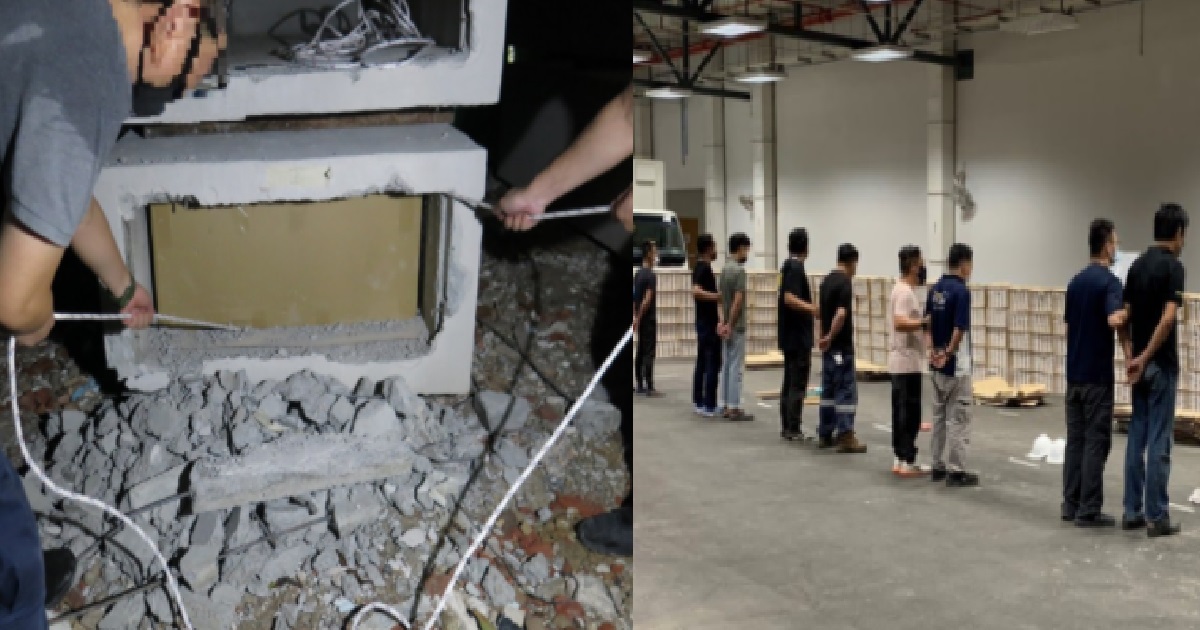 8,580 CARTONS OF DUTY-UNPAID CIGARETTES SEIZED, 6 MEN ARRESTED BY CUSTOMS