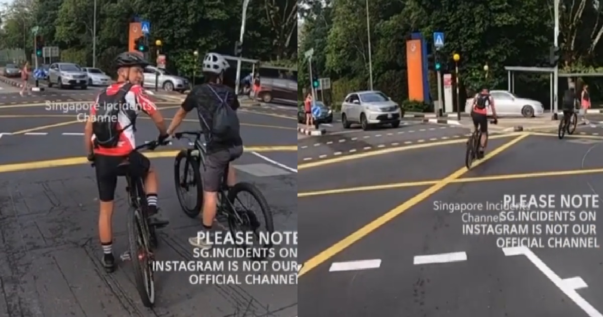 CYCLISTS NOT GIVING WAY TO TRAFFIC AT JUNCTION, CYCLE ACROSS DANGEROUSLY