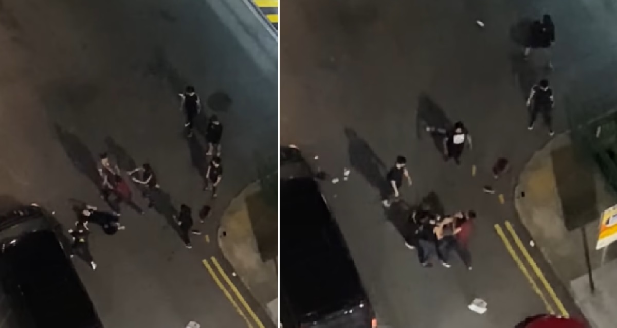 4 PEOPLE ARRESTED AFTER FIGHTING IN CHINATOWN, OUTSIDE ORIENTAL PLAZA