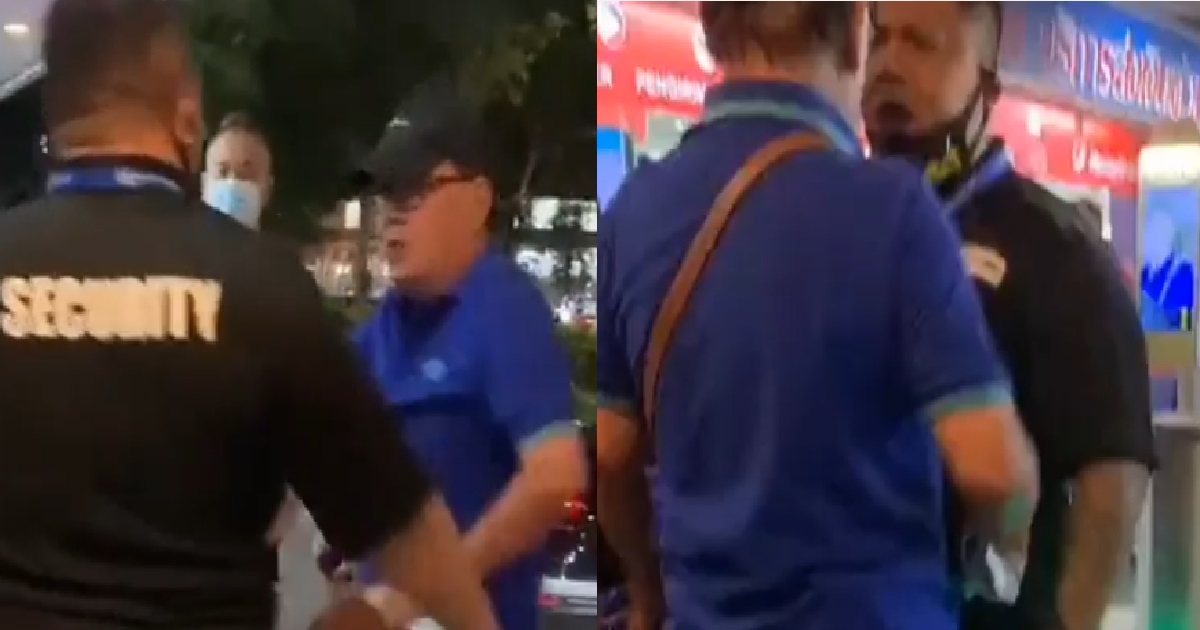 UNCLE ALLEGEDLY DON’T WANT TO SCAN TEMPERATURE, CHALLENGE SECURITY TO FIGHT