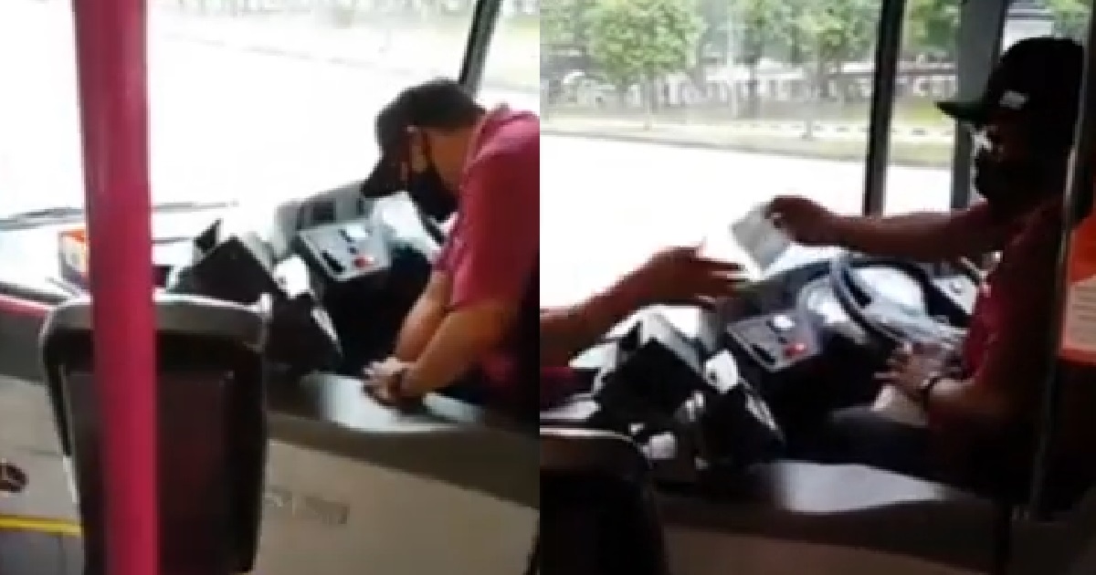 KINDHEARTED BUS CAPTAIN STOPS BUS TO GIVE MASK TO PASSENGER WHO FORGOT HIS