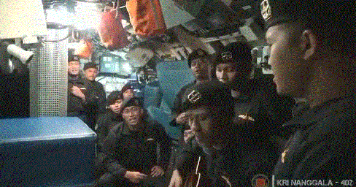 VIRAL VIDEO OF CREW FROM INDONESIAN SUBMARINE SINGING “TILL WE MEET AGAIN”