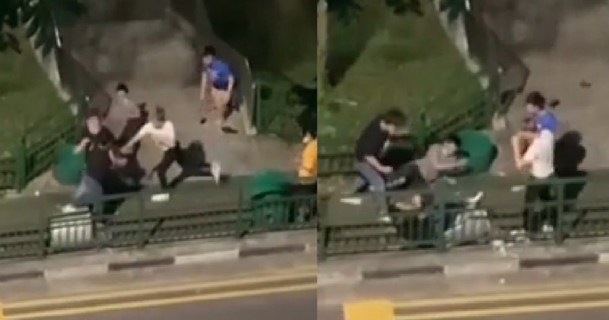 EPIC FIGHT BETWEEN YOUNG PUNKS, AH BENG 1 PERSON SOLO KO 2 GUYS