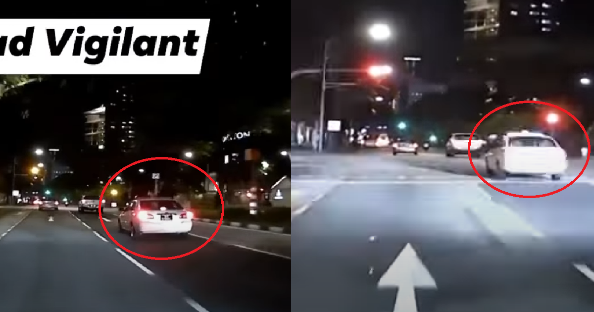 POLICE CAR CAUGHT BY TRAFFIC CAMERA AFTER BEATING RED LIGHT