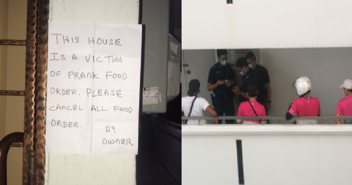 YISHUN FLAT KEEPS GETTING FOOD DELIVERY PRANKS, 12TH RIDER SENT THERE NOT HAPPY