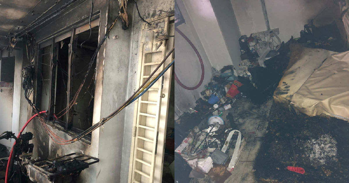TWO PERSONS HOSPITALIZED AFTER POWER ASSISTED BIKE BURNS DOWN BEDOK HOME