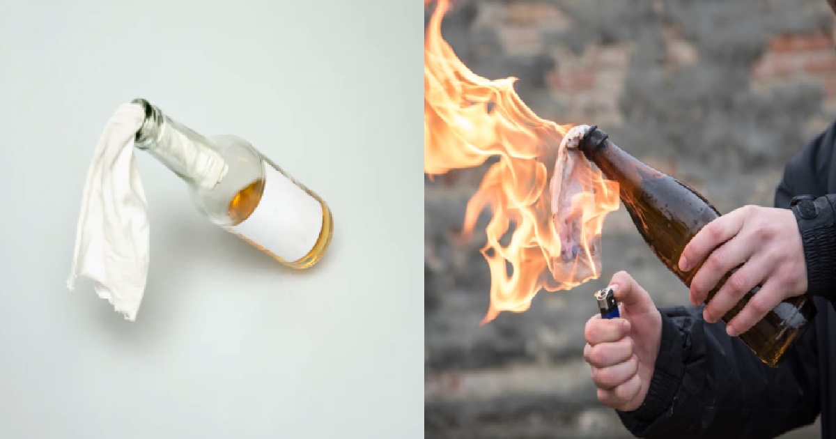 GUY NOT HAPPY WITH EX-WIFE, THROW MOLOTOV AT HER HOUSE AND SPRAY “O$P$”