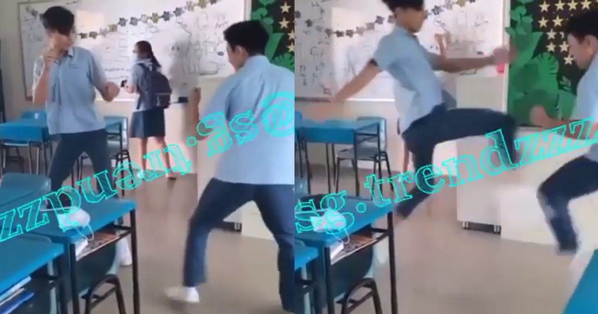 YUAN CHING SEC SCH STUDENTS SPAR WITH EACH OTHER TO SEE WHO’S THE ULTIMATE FIGHTER