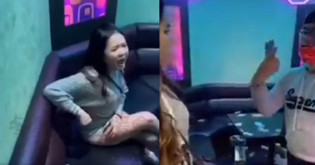KTV GIRL CLAIM SOMEONE STOLE HER $400 & WAS KICKED OUT OF ROOM. SMASH TV BECUZ PISS OFF