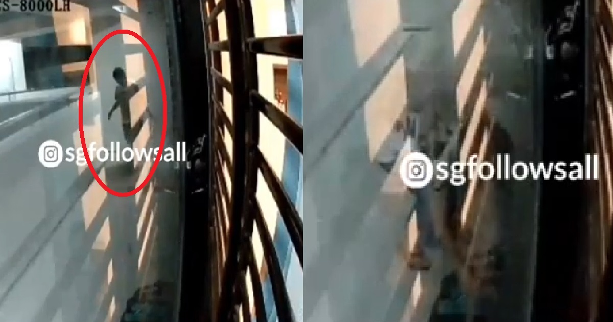 AUNTIE TIPTOE LIKE NINJA TO STEAL NEIGHBOUR’S SLIPPERS, KENA CAUGHT ON CCTV
