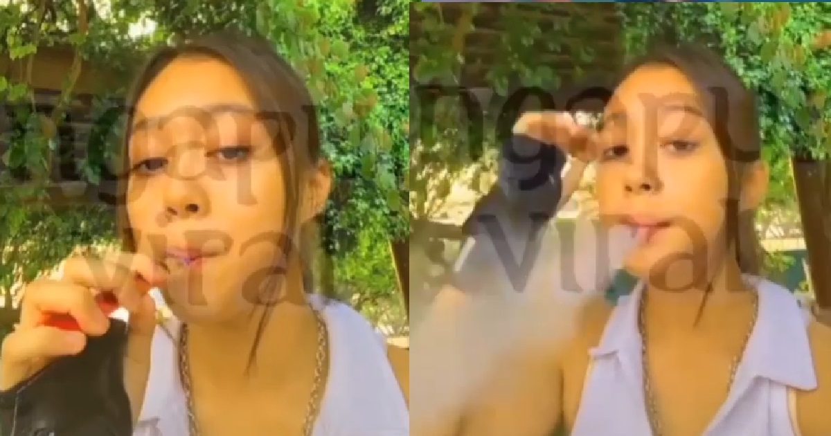 XMM FILMS HERSELF VAPING BECAUSE SHE’S A “WESTSIDE KILLA”