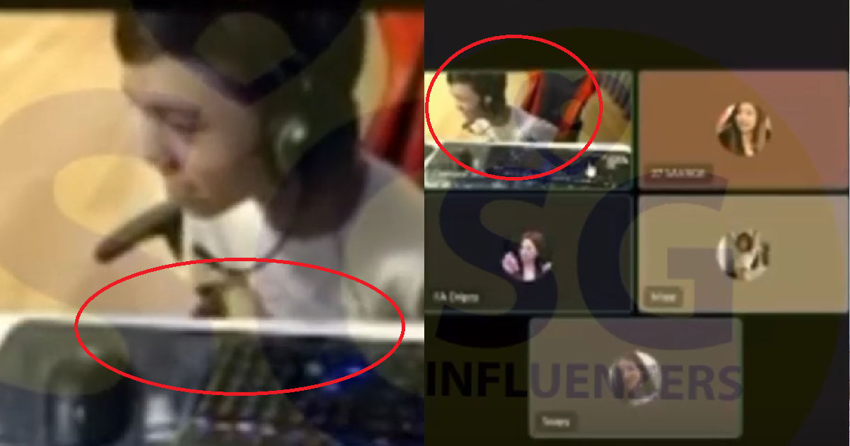 SG YP FORGET TO OFF WEBCAM. STARTED TO PCC IN FRONT OF EVERYONE