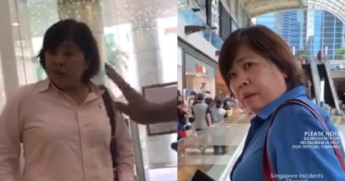 “NO BADGE NO TALK” AUNTIE TRYING TO ENTER MALL WITHOUT MASK, KENA REFUSED ENTRY