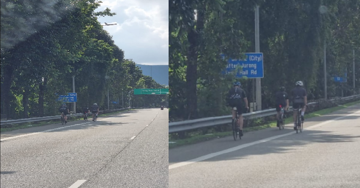 ERRANT CYCLISTS SEEN CYCLING ON THE EXPRESSWAY YET AGAIN
