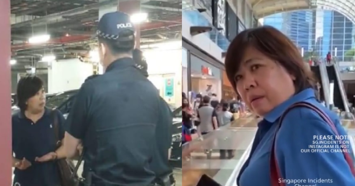 AUNTIE WHO REFUSED TO WEAR MASK BECAUSE SDA GOT “NO BADGE”, CONFRONTED BY POLICE