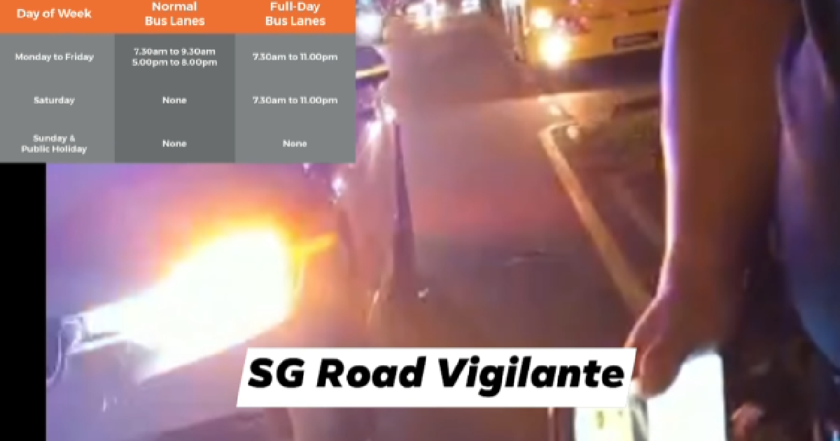 TP OFFICER EMBARRASS HE DONT KNOW BUS LANE TIMING & SCOLD MAN