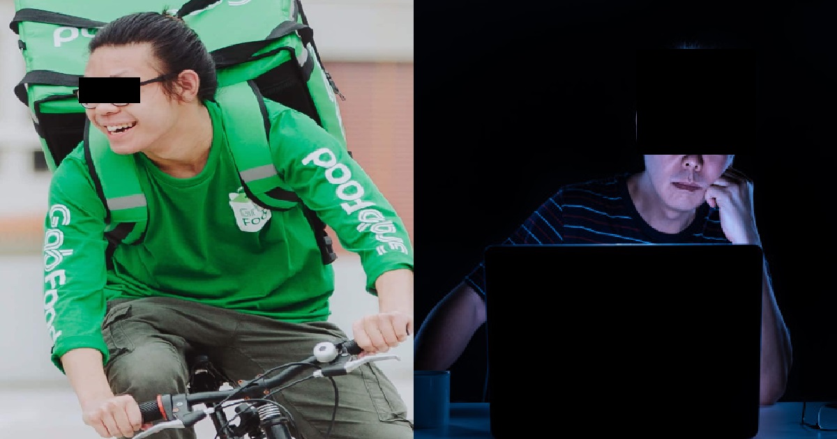 GUY ASKS GRABFOOD RIDER “DON’T KNOCK” BECAUSE HE’S “WATCHING P*RN AT HOME”