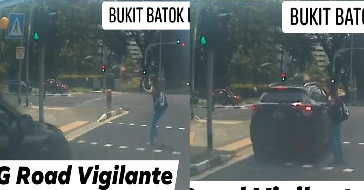 JAYWALKING WOMAN ALMOST HIT BY CAR, STARTS DANCING TO AVOID COLLISION