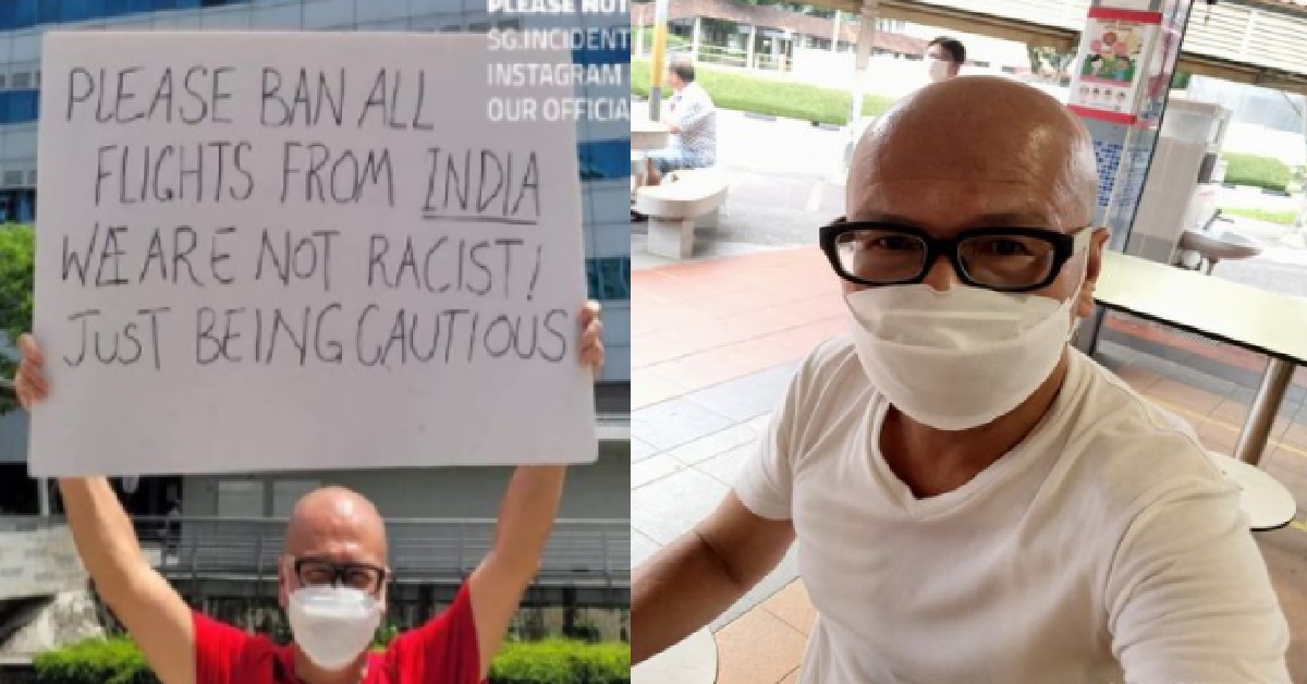 GUY WHO HELD SIGN CALLING FOR INDIA FLIGHT BAN, SAYS HE IS PREPARED TO GO TO JAIL