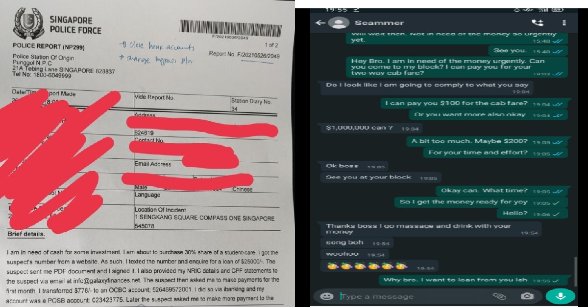 MAN GETS SCAMMED FOR TRYING TO GET A LOAN ONLINE
