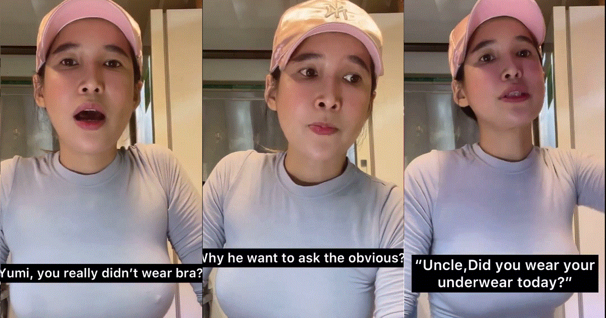 TIKO UNCLE ASK YUMI IF SHE WEAR BRA. GUAI LAN & REPLY U WEAR UNDERWEAR NOT