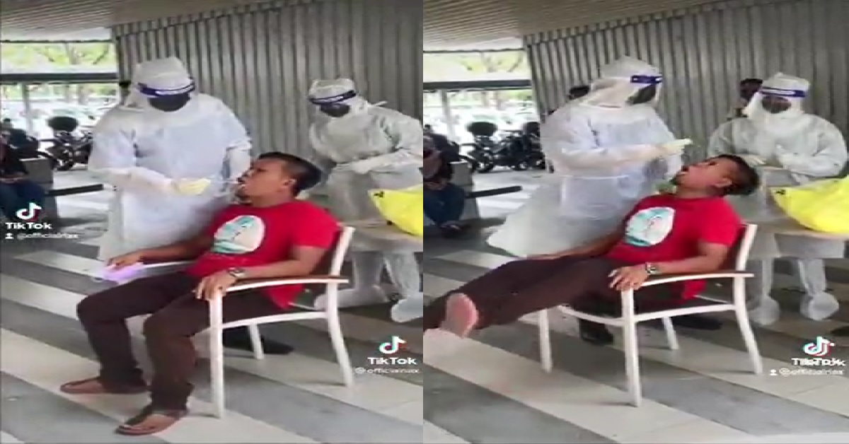GUY MAKE FUN OF SWAB TESTER, RECEIVES “PAIN” BACK.