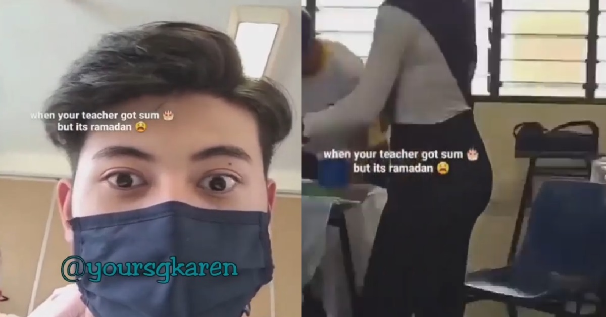 YOUNG PUNK FASTING BUT RECORDS HIS TEACHER’S BACKSIDE IN CLASS