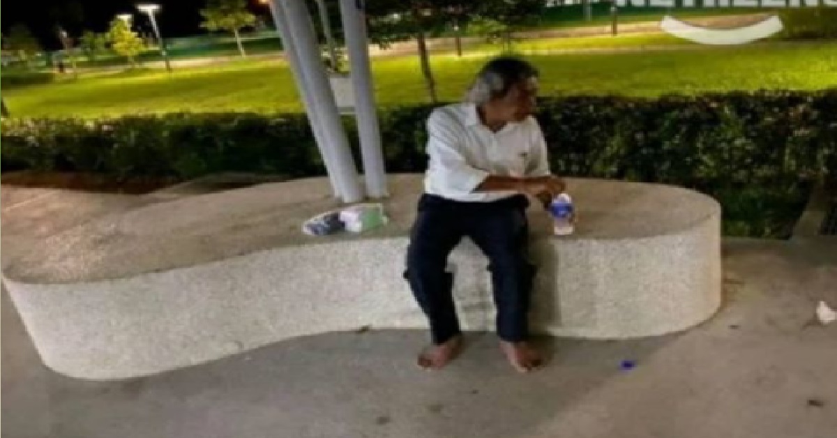 UNCLE BECOMES HOMELESS AFTER GIVING FLAT TO CHILDREN, SLEEPING AT PARK