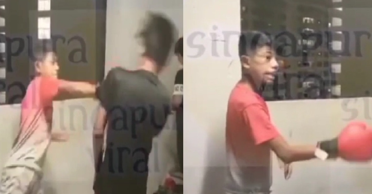 YOUNG PUNKS FIGHTING AT STAIRCASE, TINY MATREP: “I WANT TO JAB AH SIAL!”