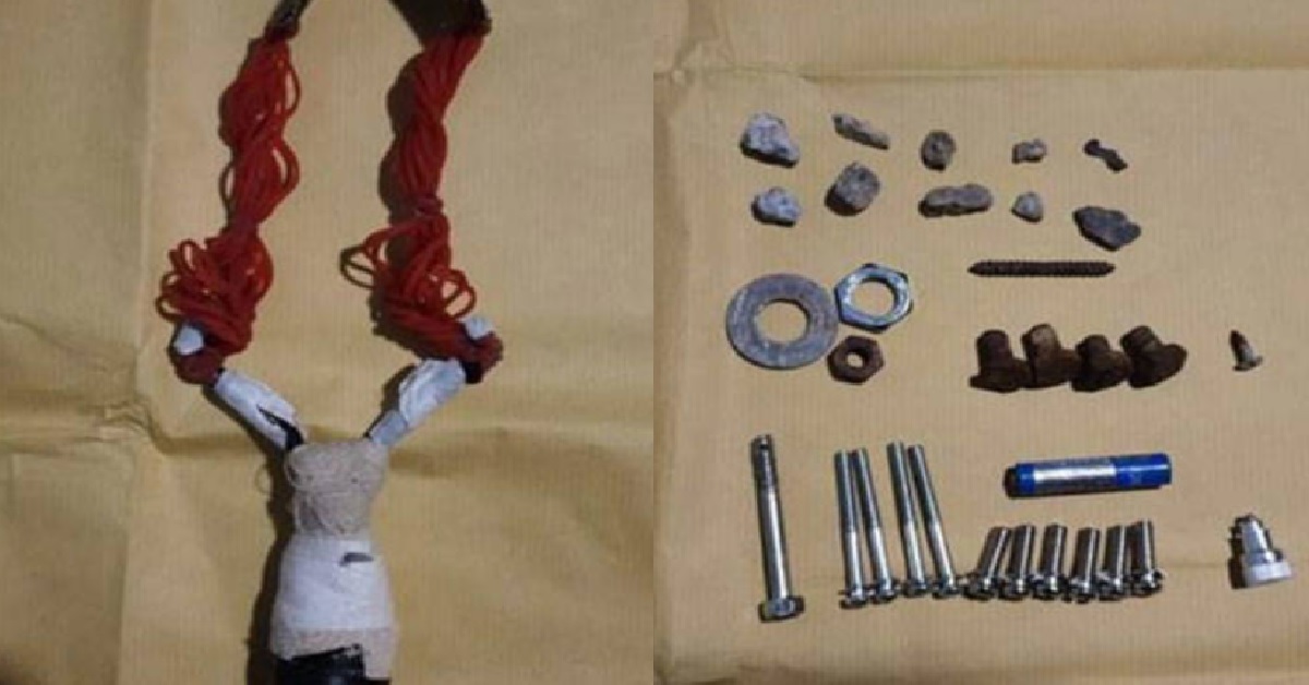 MAN ARRESTED FOR USING SLING TO SHOOT METAL PARTS INTO VEHICLES