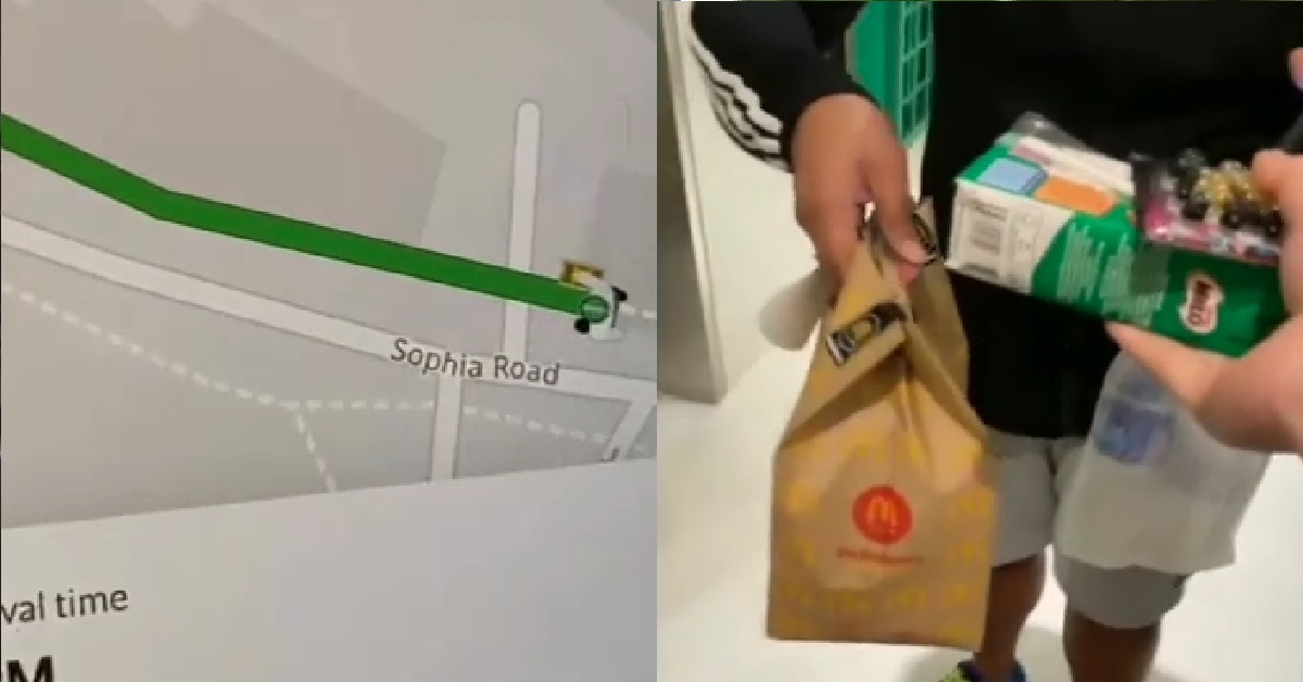 ANG MOH CHALLENGES GRABFOOD DELIVERY GUY TO ARRIVE IN 10 MINUTES