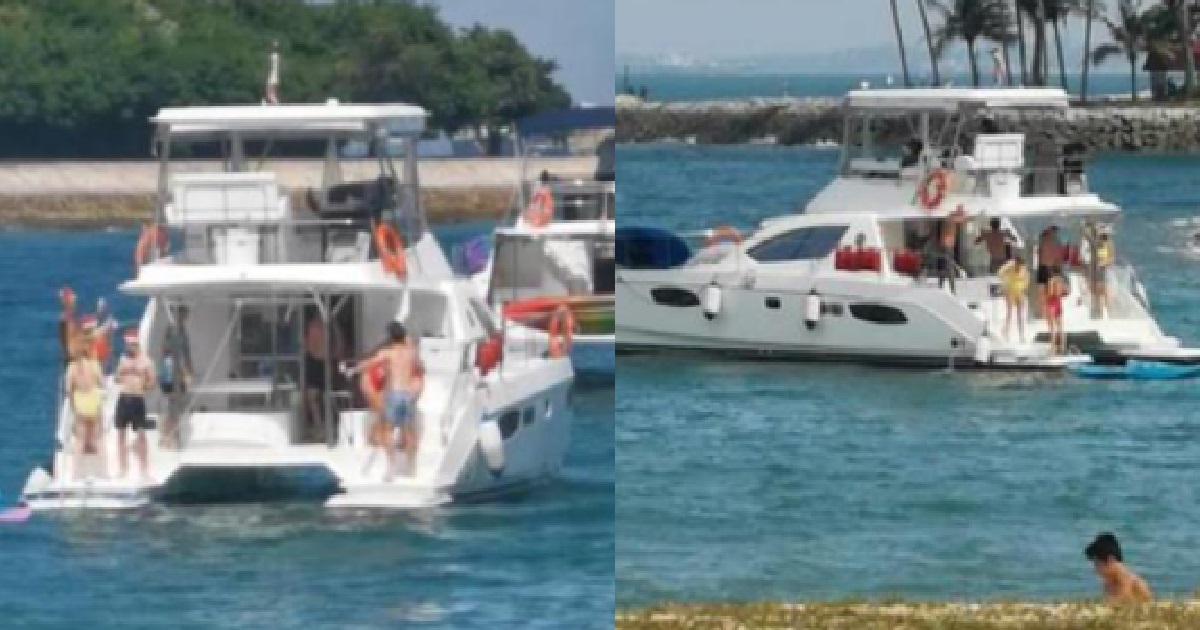 ANG MOHS PARTYING ON YACHT IN GROUP OF 10, KENA SAMAN $3K EACH