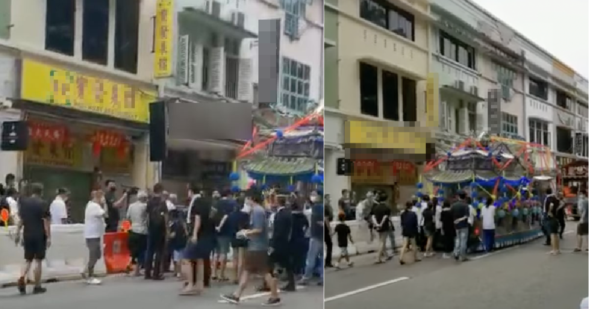3 ARRESTED AFTER 18 SIO YI HO GANGSTERS CHANT SLOGAN DURING FUNERAL PROCESSION