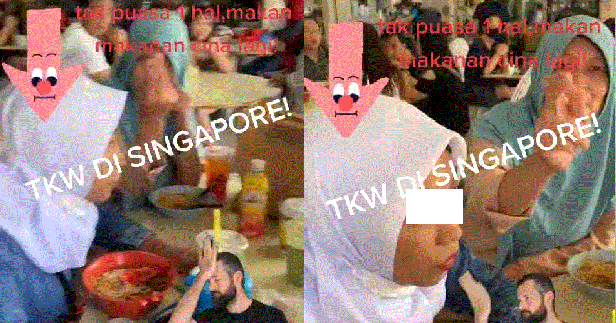 MAN SHAMES A GROUP OF WOMEN WHO NEVER PUASA & EAT CHINESE FOOD