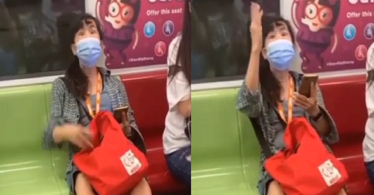 AUNTIE SCOLD GUY WITH LONG LEGS FOR TAKING UP SPACE, GUY DNO WHERE TO PUT HIS LEGS
