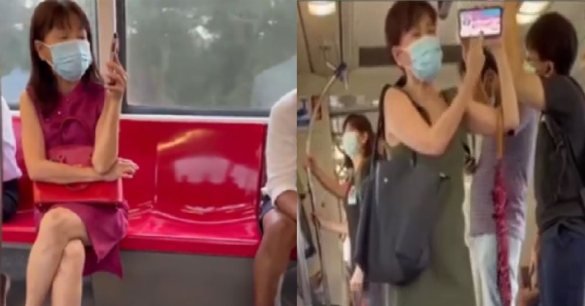 INFAMOUS BEOW TAN IS BACK! THIS TIME GIVING A SPEECH IN MRT, SAYS SHE IS “NOT RACIST”