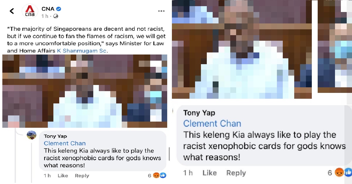 LAW MINISTER K SHANMUGAM SPEAKS ABOUT RACISM, NETIZEN THEN RACIALLY INSULTS HIM