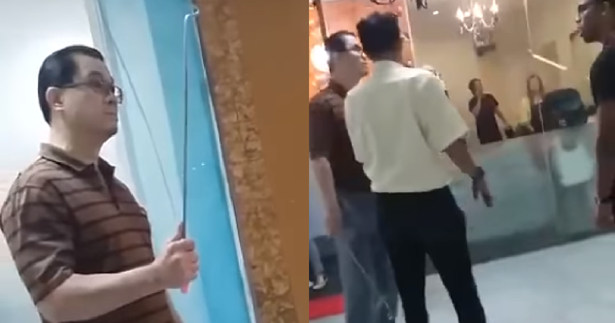 MAN ALLEGEDLY TAKE KNIFE & SHOUT U THINK U MORE EQUAL THAN CHINESE