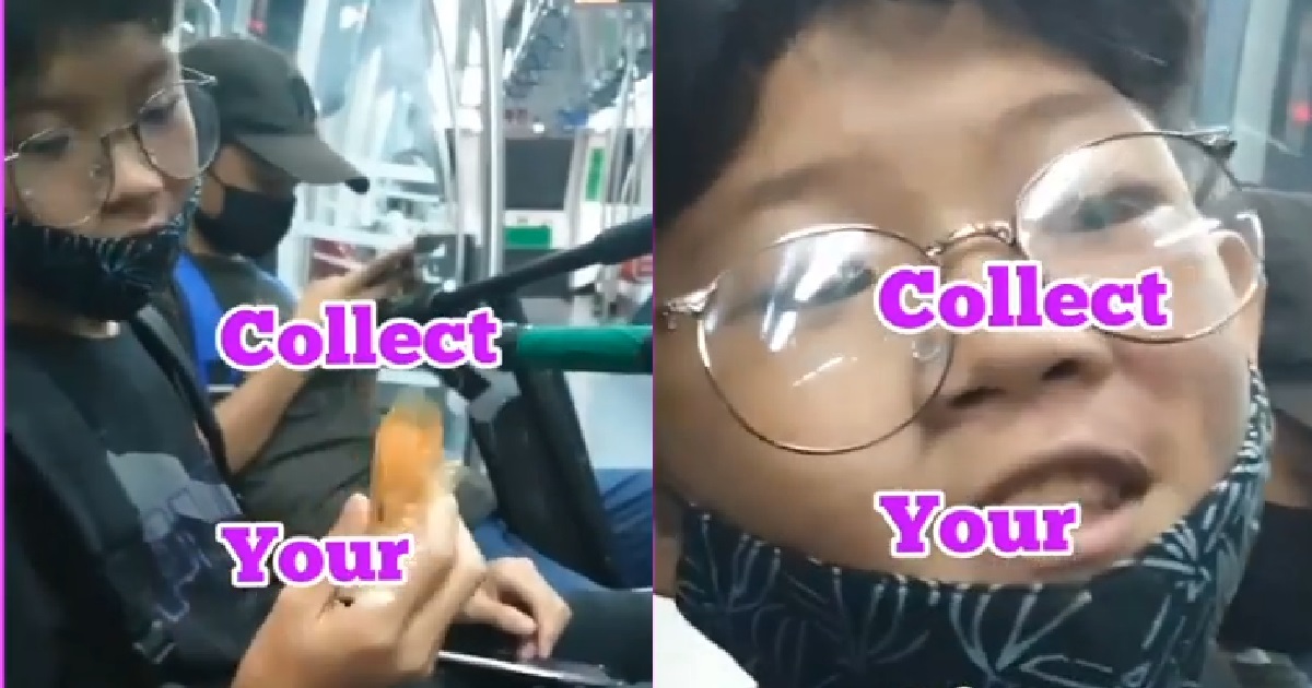 YOUNG PUNK EATING INSIDE MRT, SAYS: “MY FRIEND IS THE SON OF THE CEO OF SMRT”